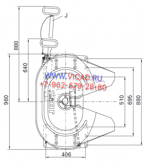 Седельно-сцепное устройство JOST серии JSK37C 150 мм  JSK37C150